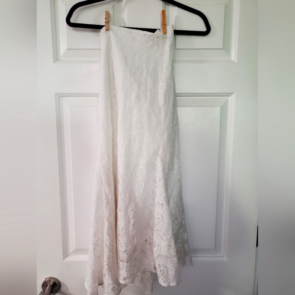White Strapless Dress